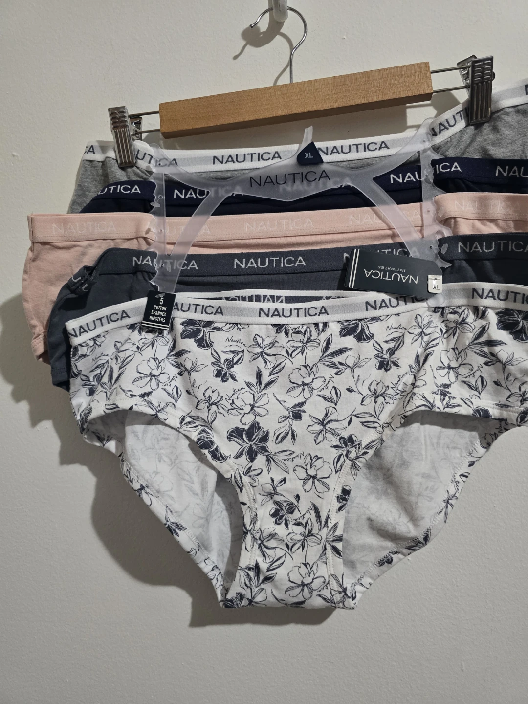 NWT Nautica Hipster Panties - Size XL - 5-Pack - Cotton Blend - photo 3