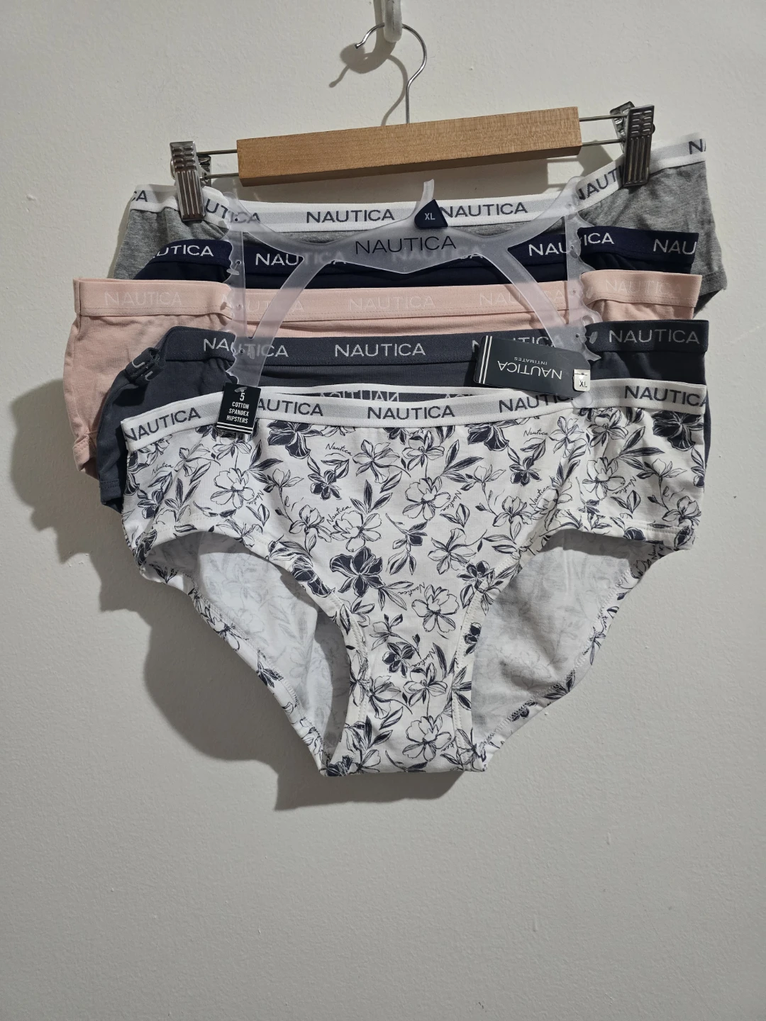 NWT Nautica Hipster Panties - Size XL - 5-Pack - Cotton Blend - photo 4