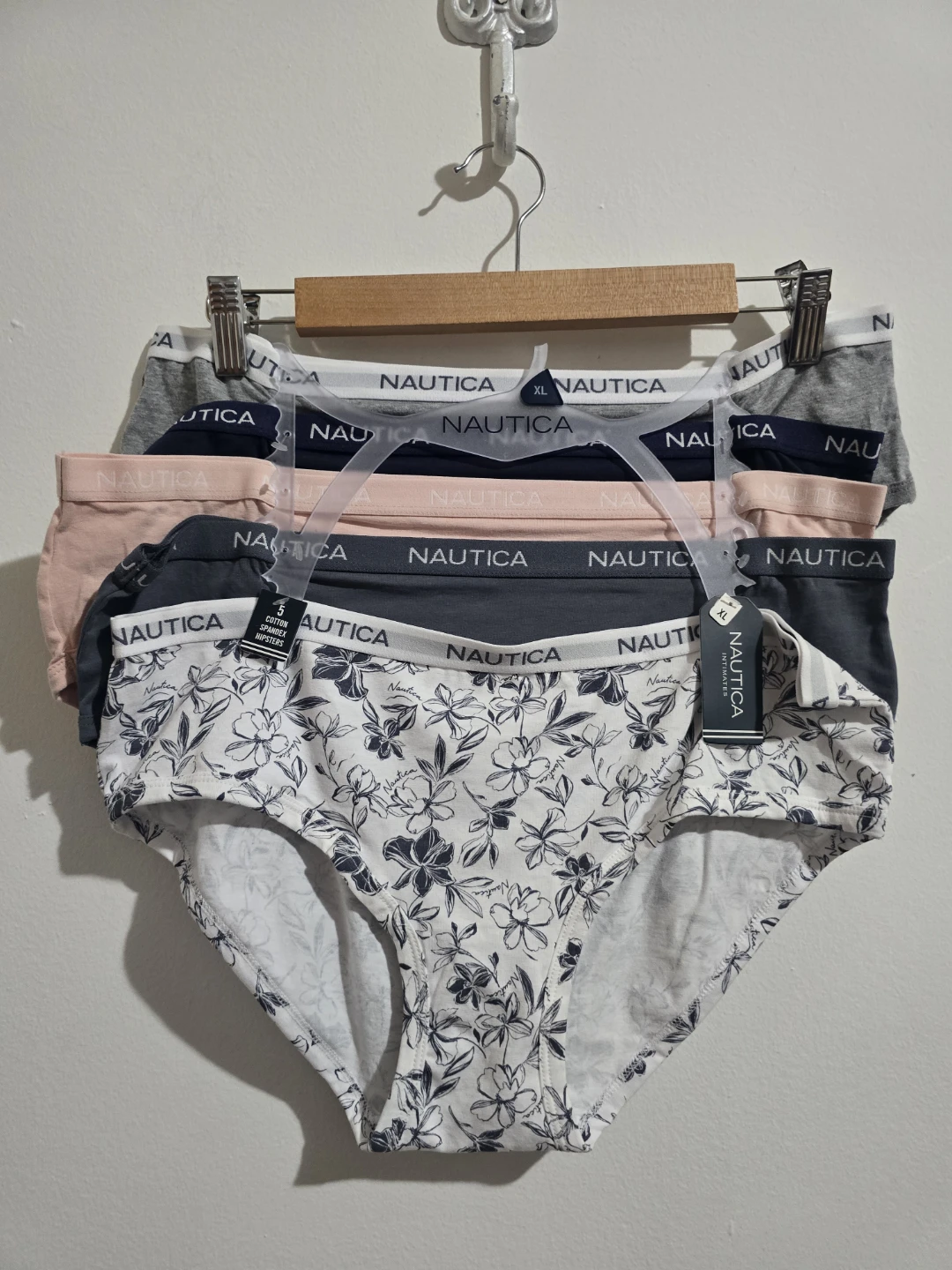 NWT Nautica Hipster Panties - Size XL - 5-Pack - Cotton Blend - photo 5