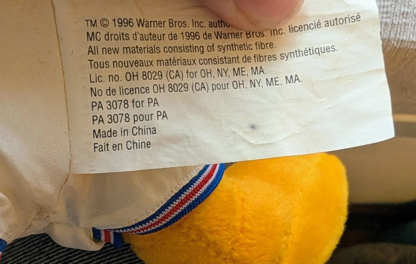 Warner Bros. Tweety Bird Space Jam Plush Toy - photo 2