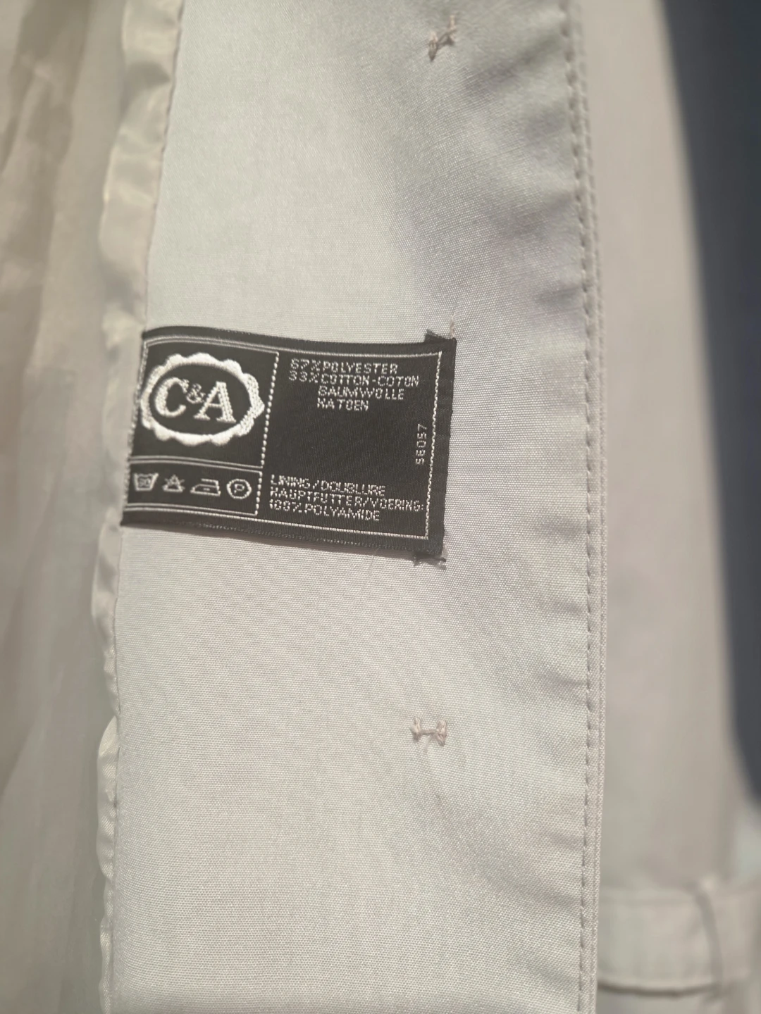 C&A Light Beige Trench Coat - photo 4
