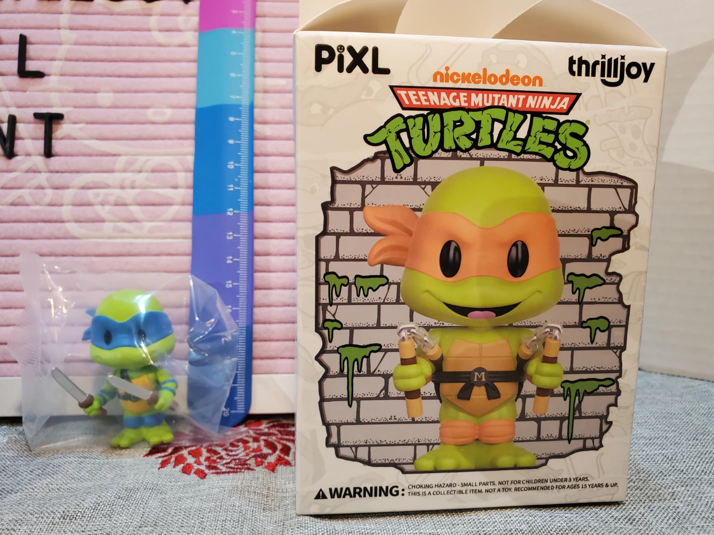 PiXL Thrilljoy Nickelodeon TMNT Leonardo Figure and Display - photo 2