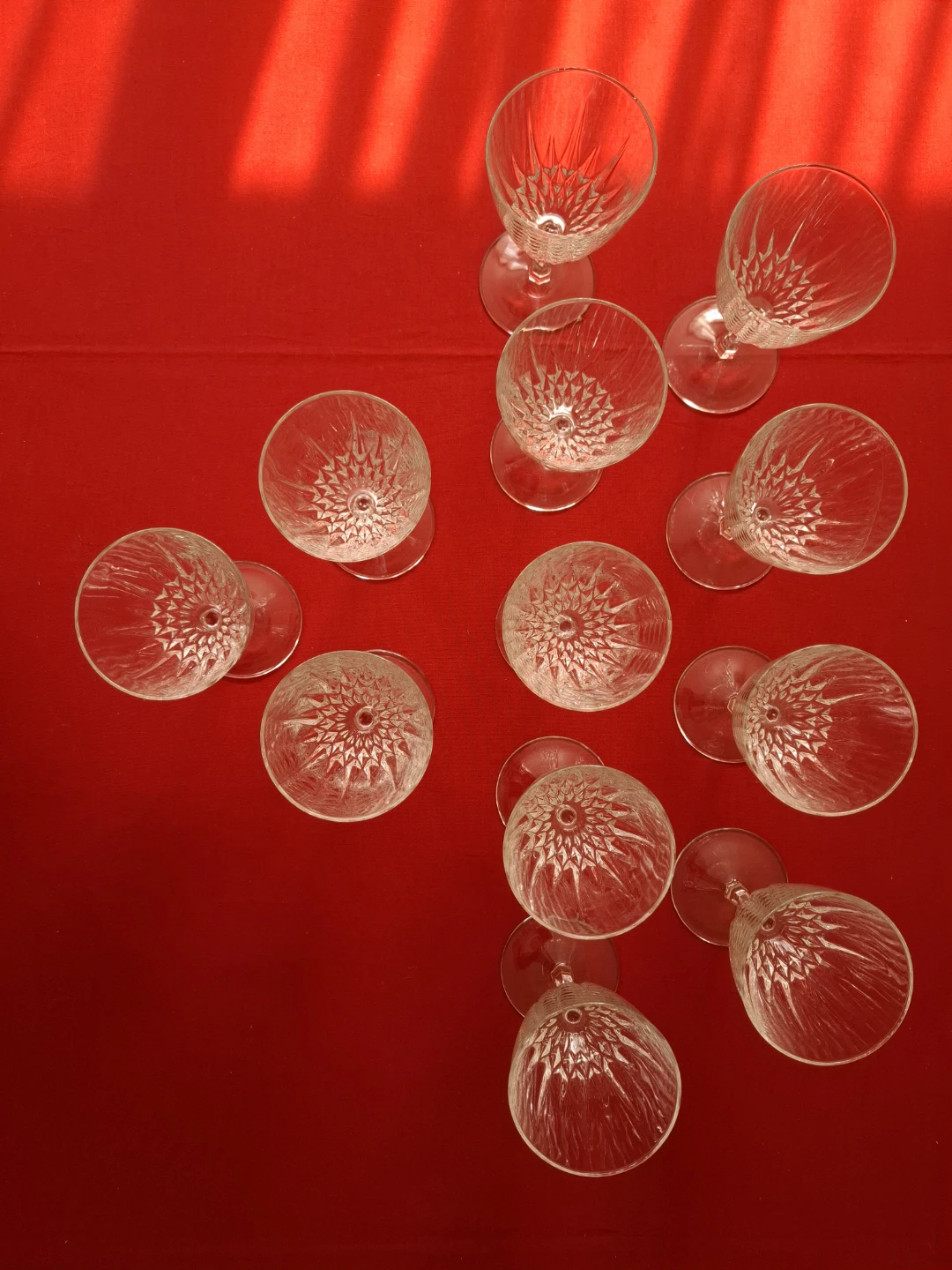 Set of Clear Stemmed Glasses - photo 3