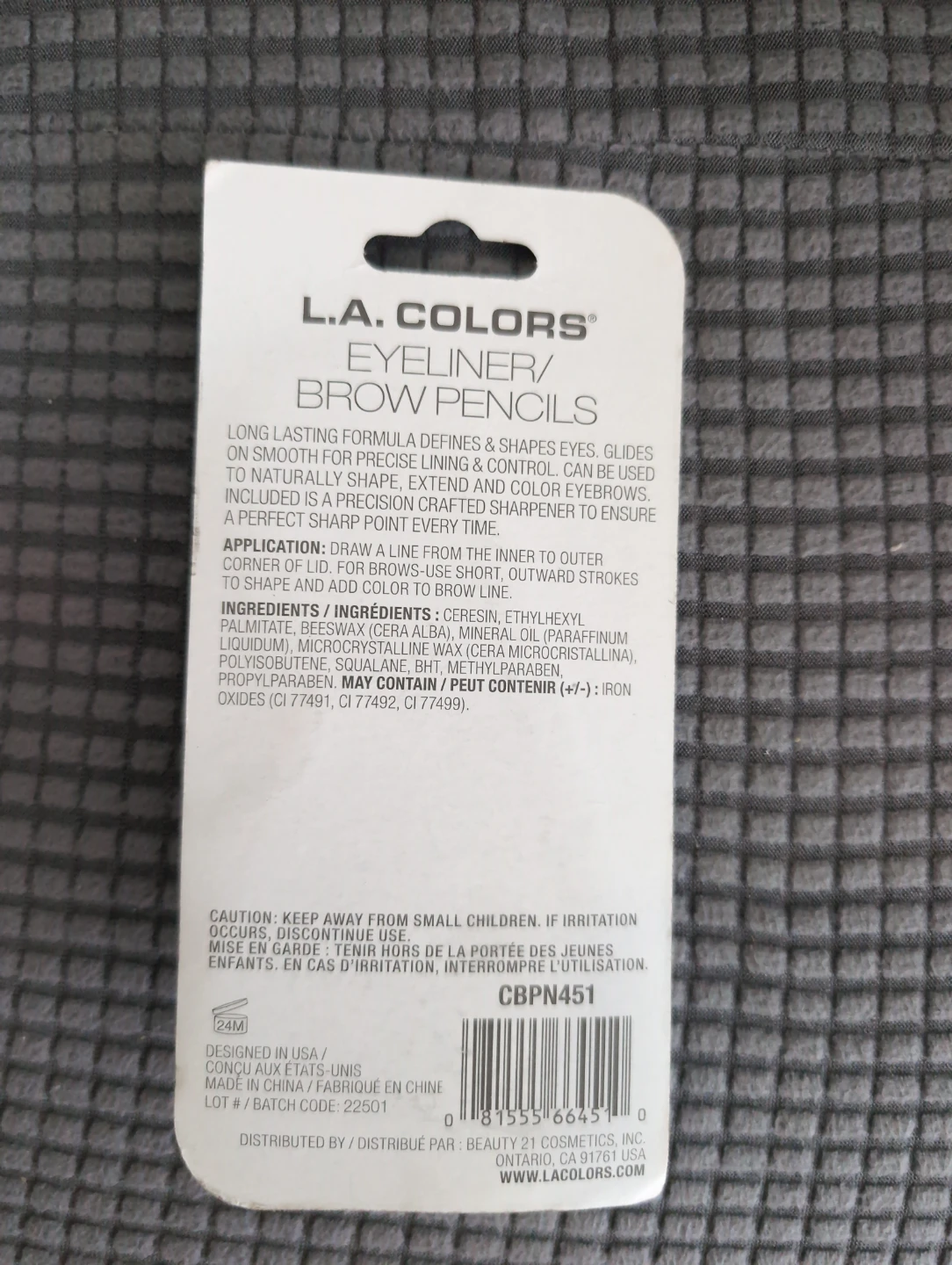 🥕 L.A. Colors Eyeliner/Brow Pencil Black (2-Pack) with Sharpener - photo 2