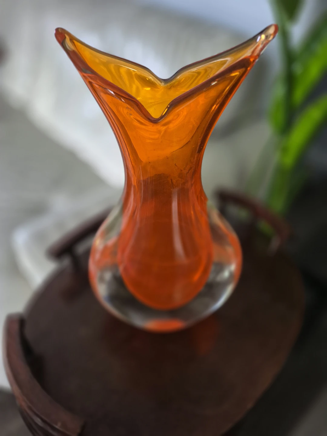 Orange Glass Vase