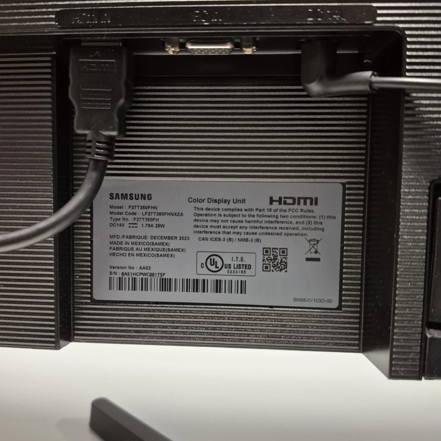 Samsung 27inch computer monitor with HDMI cable - photo 5