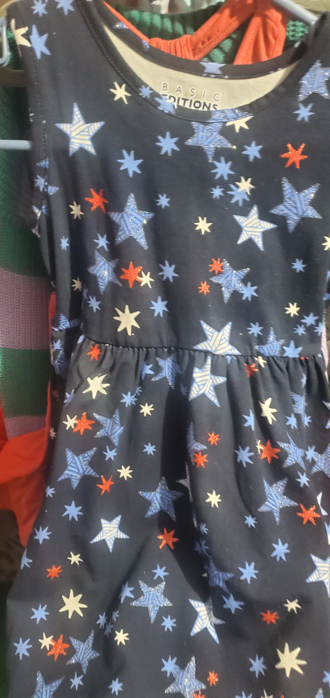 Basic Editions Girls' Star Print Dress - photo 3