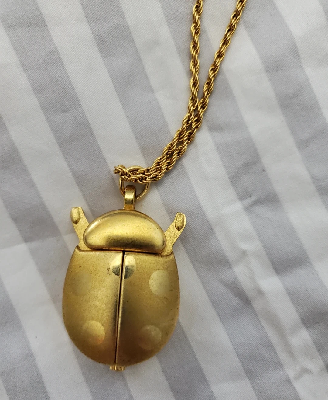 Vintage lady bug pocket watch - photo 3