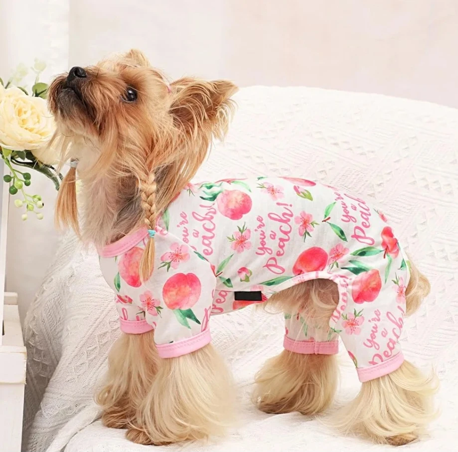 Pet Pajamas - Peach Print - Size 2XL - photo 3