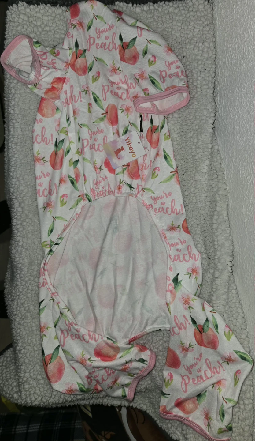 Pet Pajamas - Peach Print - Size 2XL - photo 5