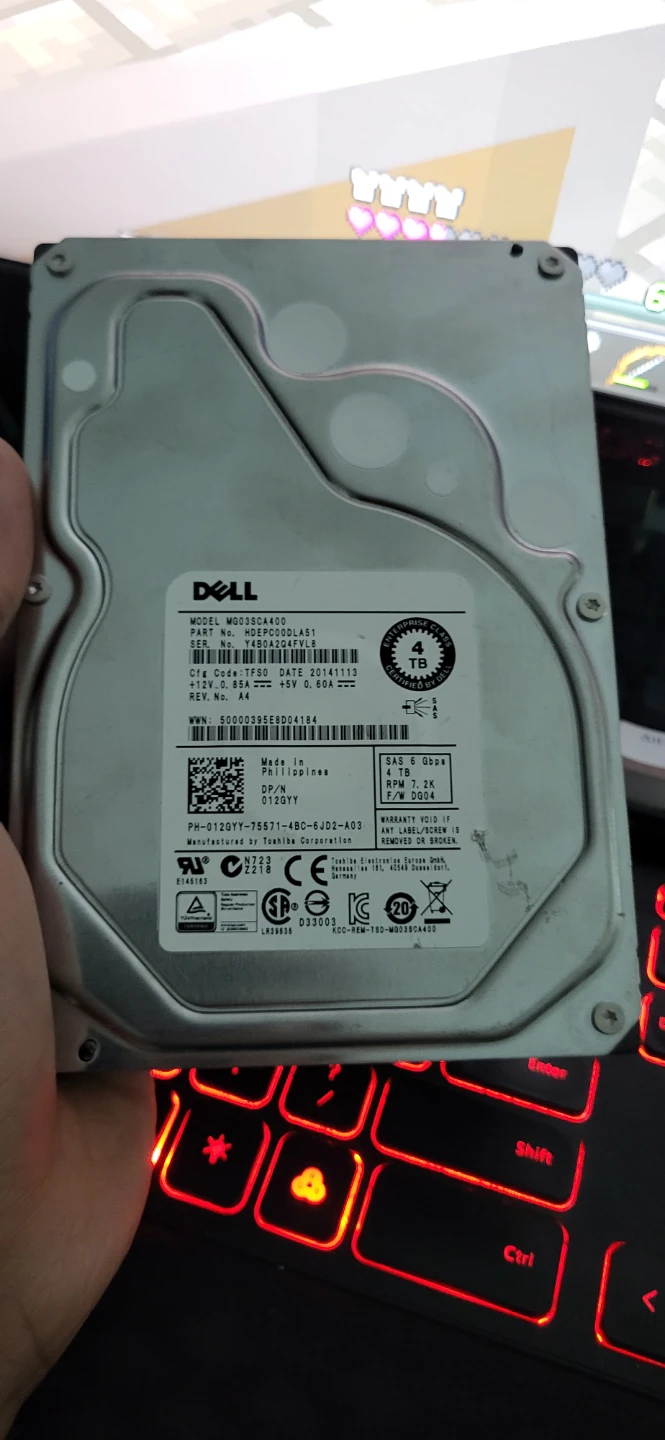Dell MG03SCA400 4TB SAS Hard Drive