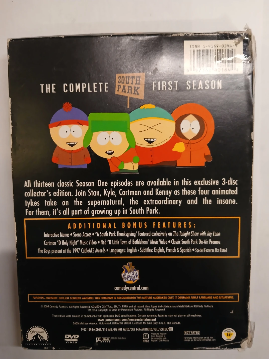 South Park The Complete First Season DVD Box Set - photo 2