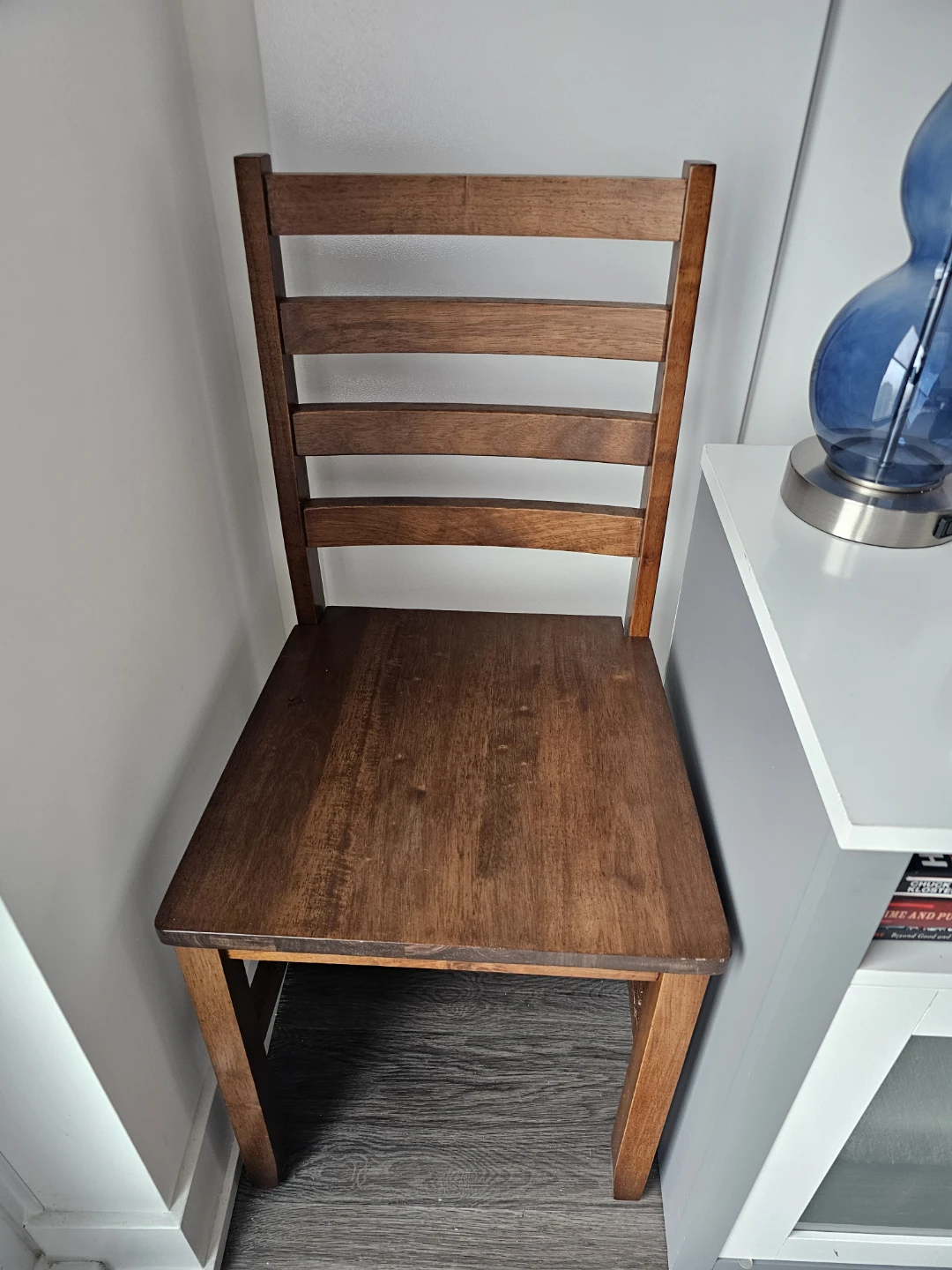 Wooden Drop Leaf Dining Table and two Chair Set - photo 4