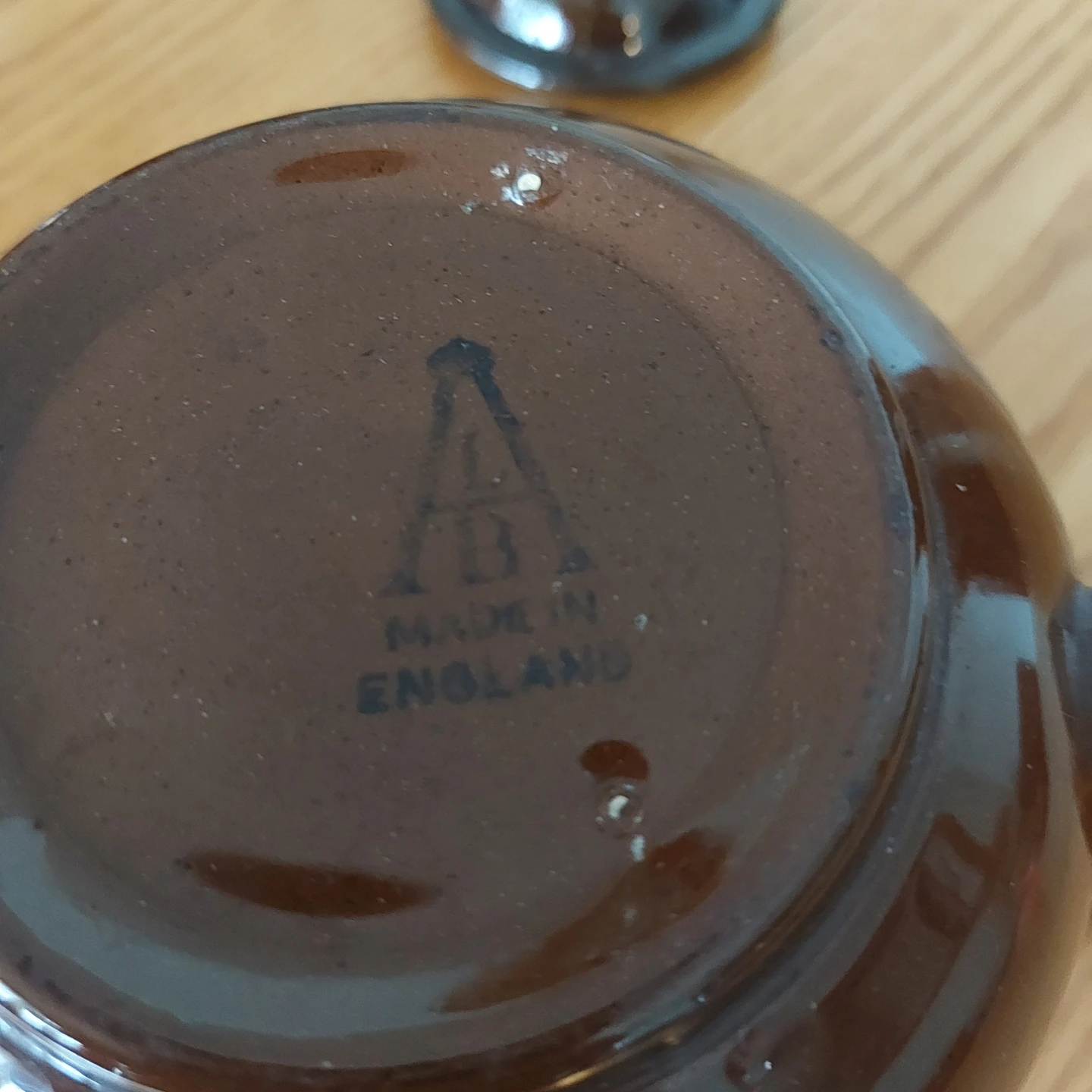 Vintage Brown and Turquoise Teapot - Made in England - photo 3