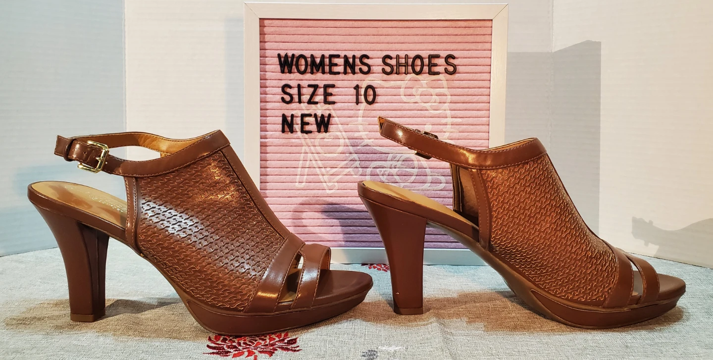 Naturalizer Women's Brown Heeled Sandals Size 10 - photo 4