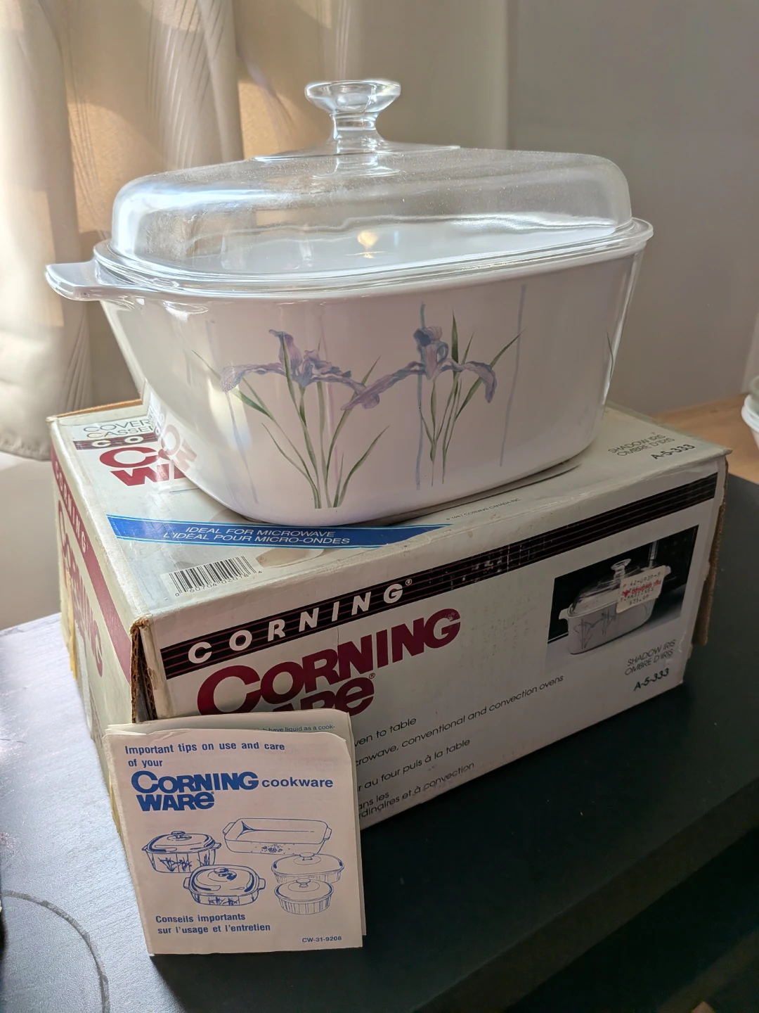 Corning Ware 5L Covered Sauce Pot - Iris Design