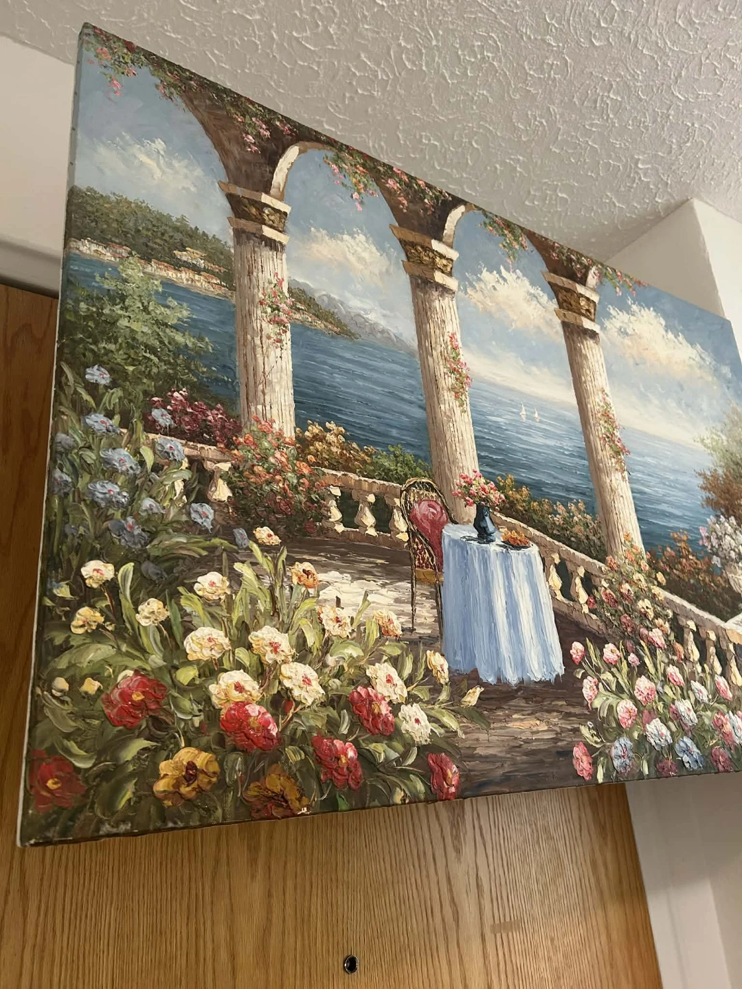 Landscape Painting with Columns and Balcony - photo 4