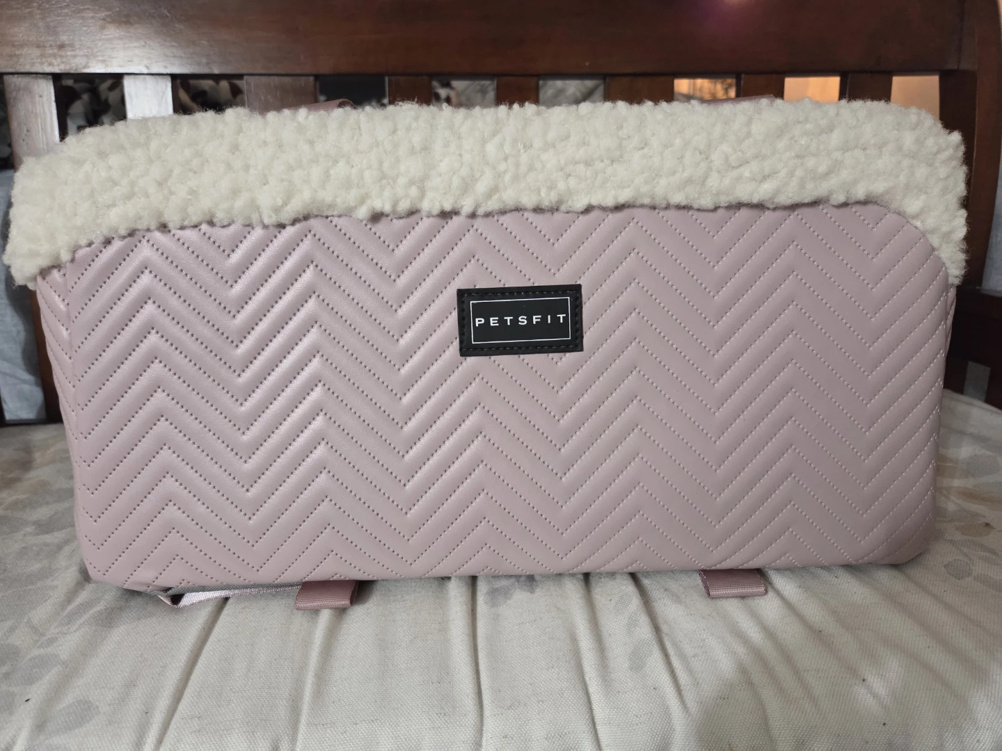 PETSFIT Pink Chevron Pet Carrier Bag