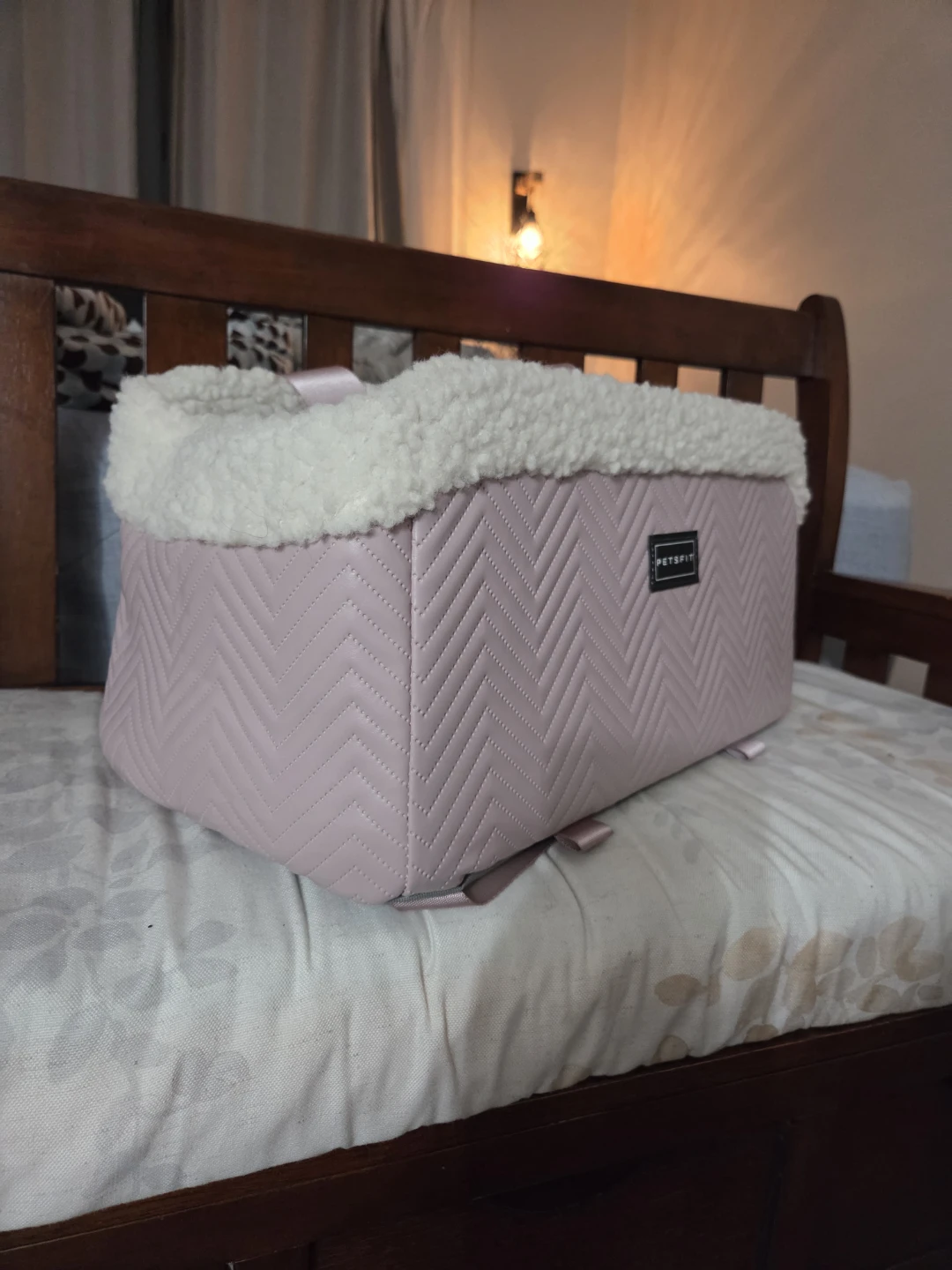 PETSFIT Pink Chevron Pet Carrier Bag - photo 2