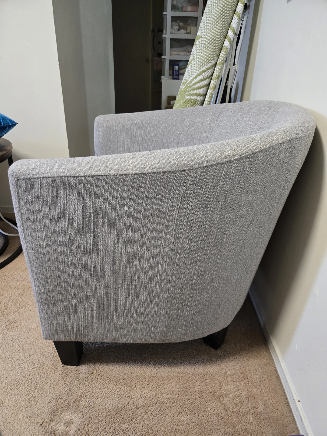 MOVING OUT SALE!! Grey Fabric Club Chair (Set of 2) - photo 3