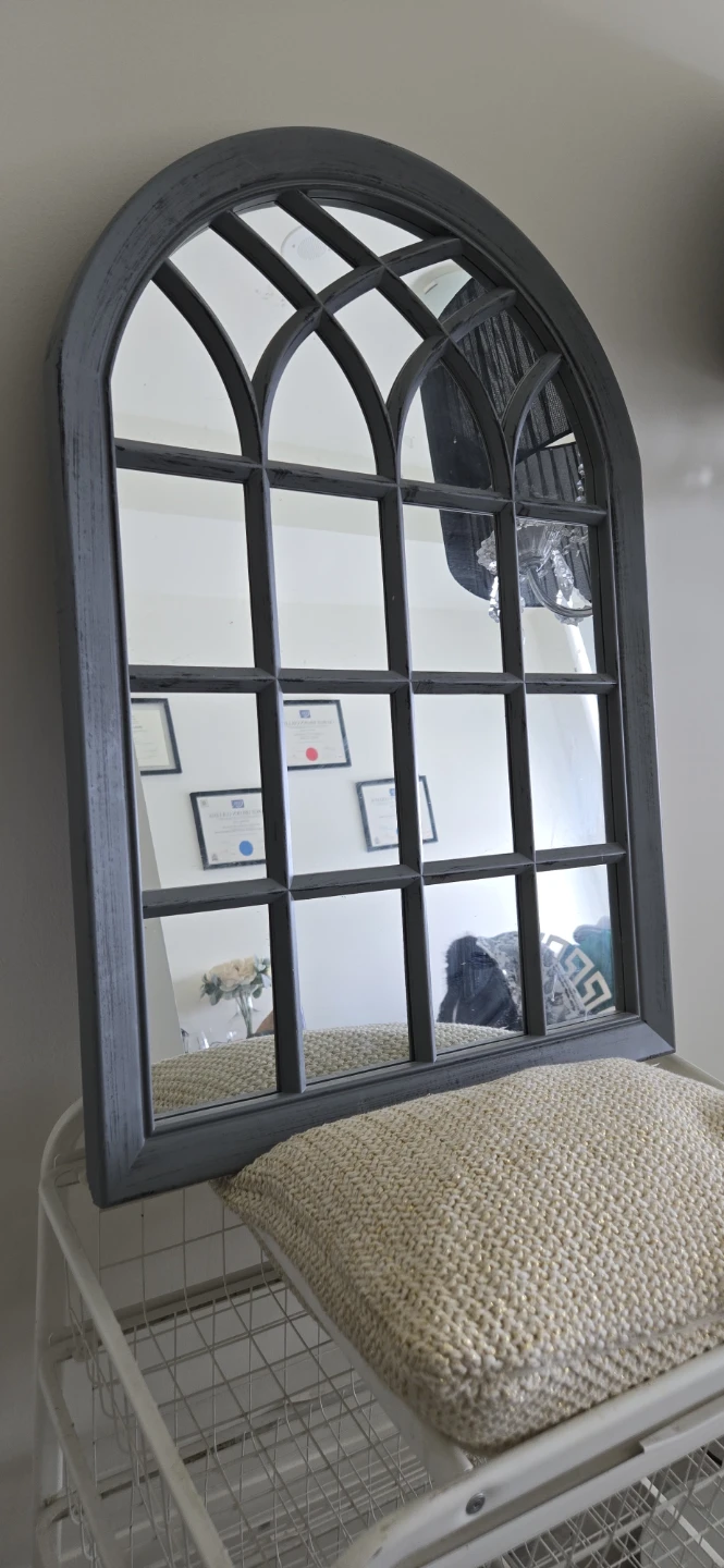 Arched Window Pane Mirror