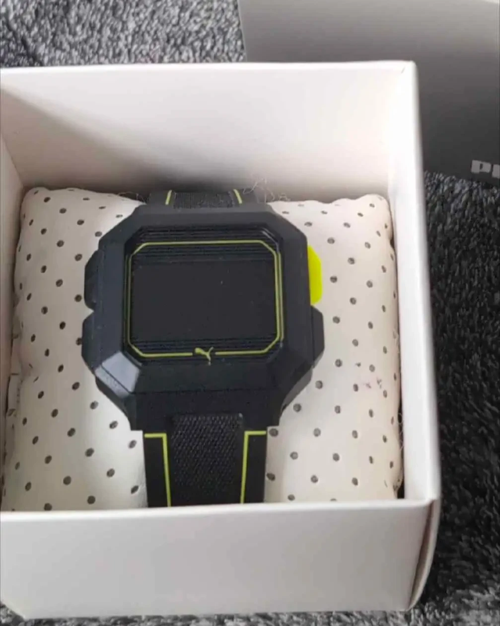 Puma Digital Watch - Black & Yellow
