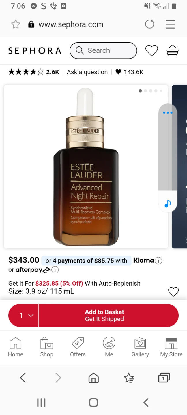 (Need gone sale)Estee Lauder Advanced Night Repair Serum 3.9 oz