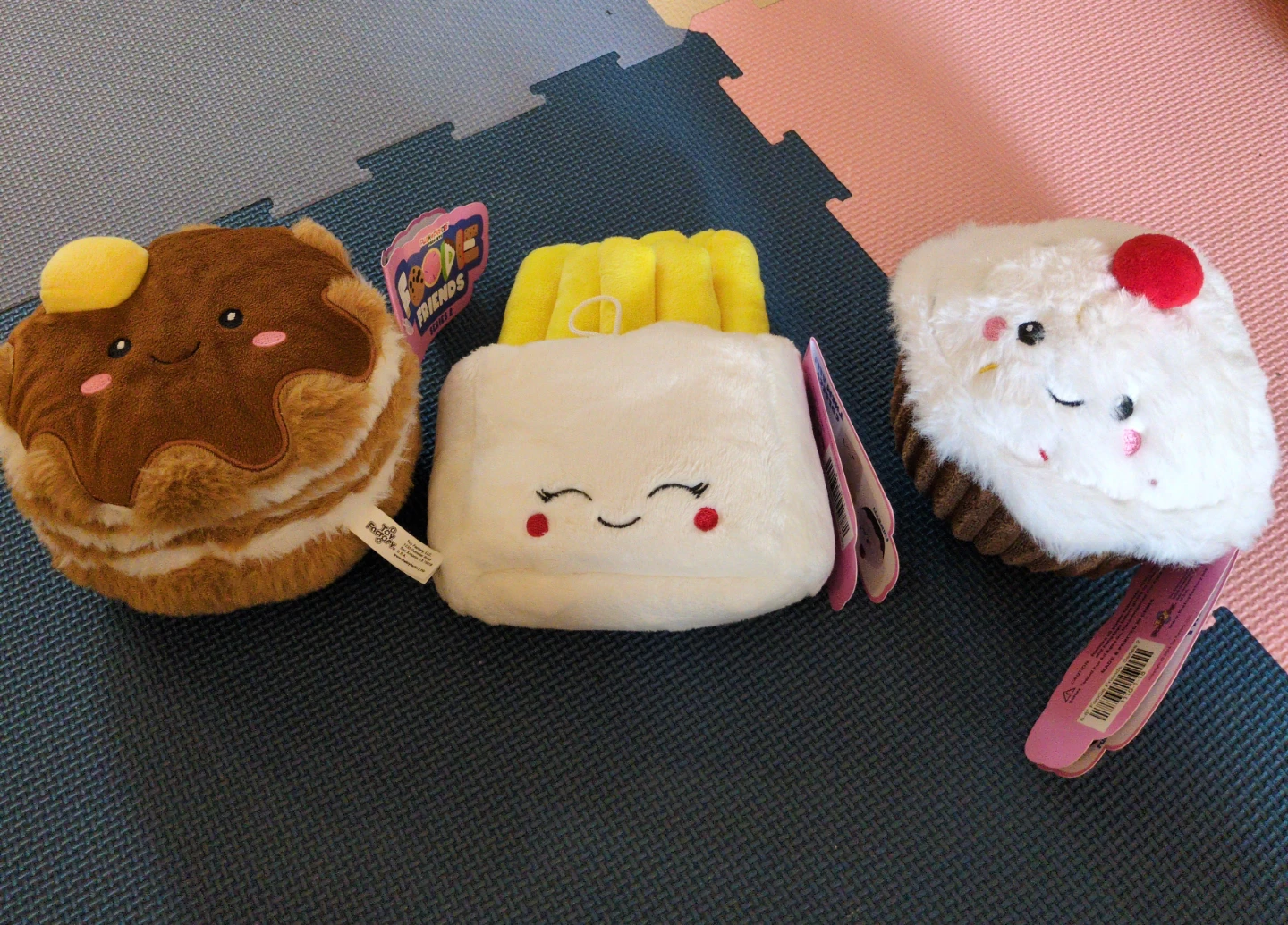 Foodie Friends Plush Toys - Pancakes, Fries, Cupcake