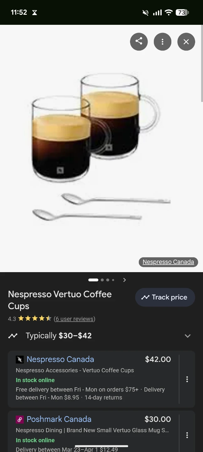 Nespresso Vertuo Coffee Cups