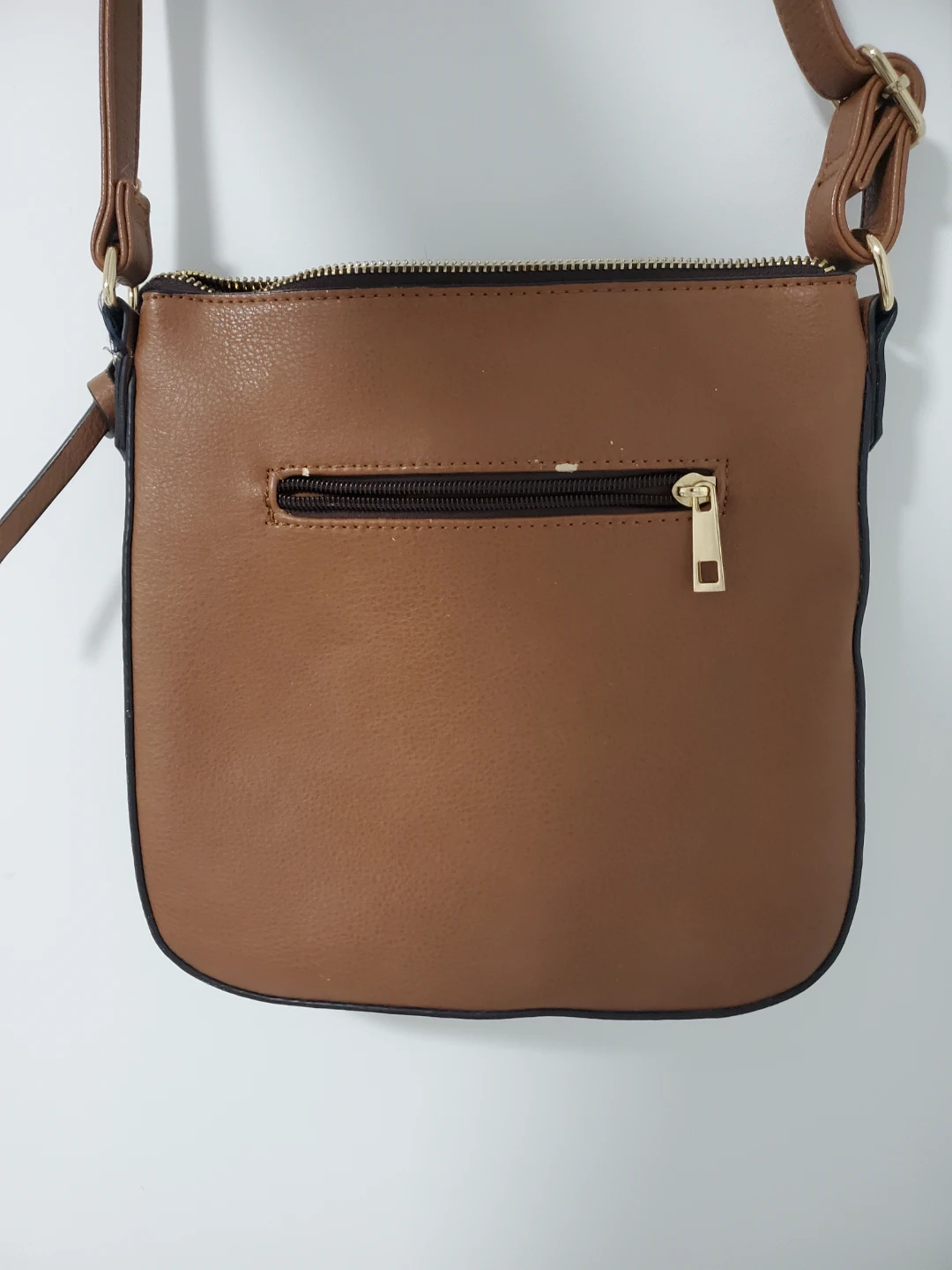 Brown Faux Leather Crossbody Purse - photo 2