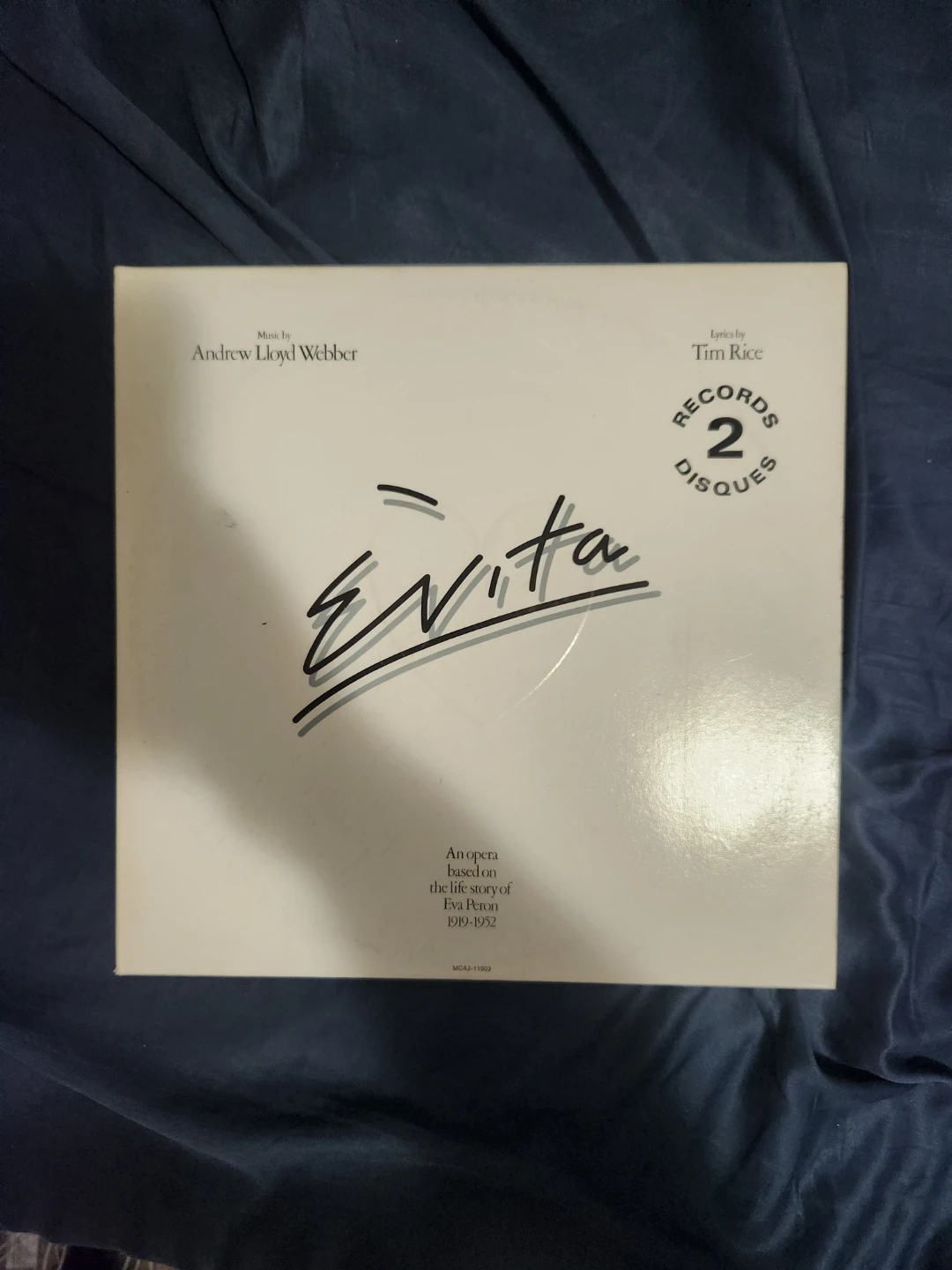Evita Original Recording 2 Disc Vinyl Record - photo 2