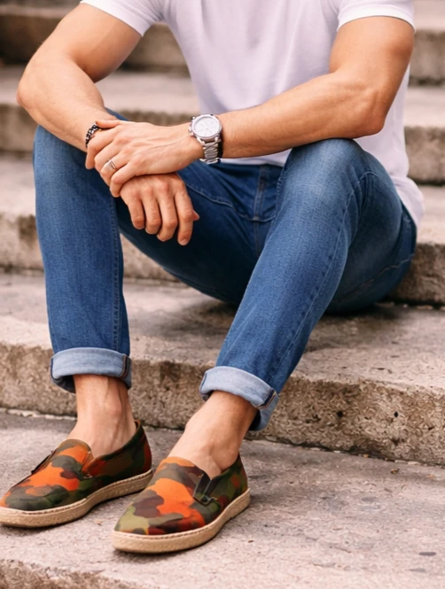Valentino Camo Espadrille Flats