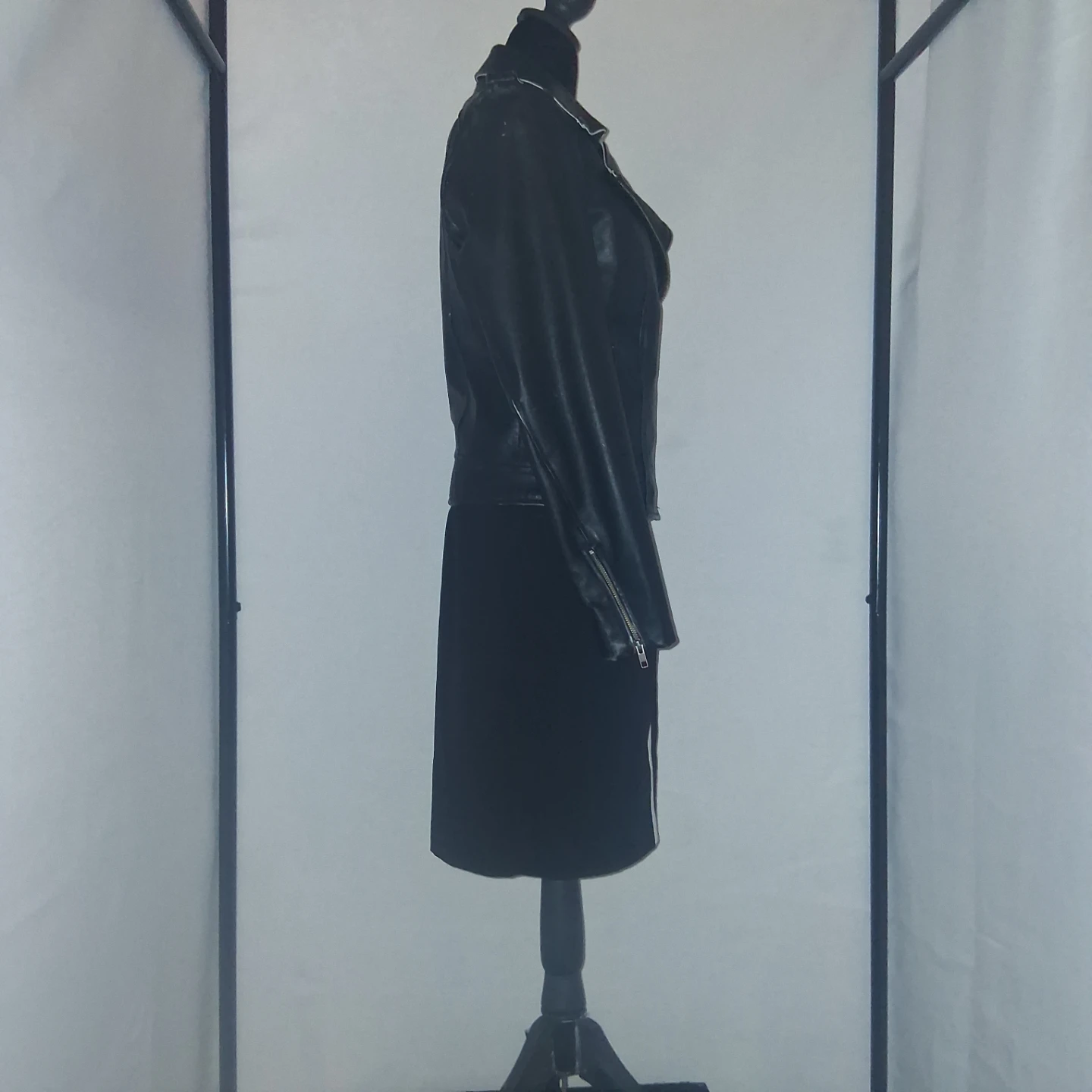 Vintage Sly and co leather jacket black size amall - photo 2