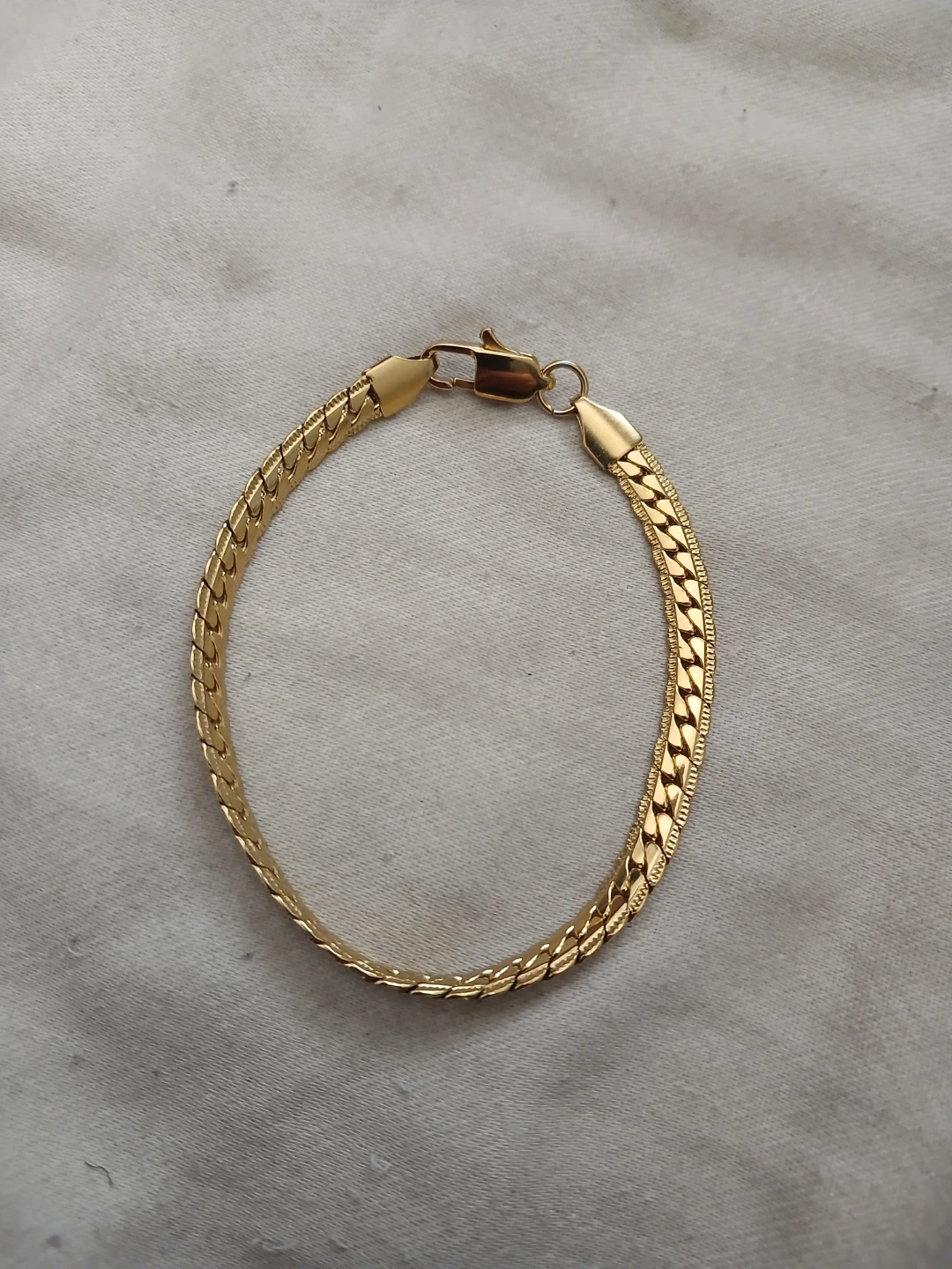 18K Gold Plated 316L Stainless Steel Snake Chain Bracelet