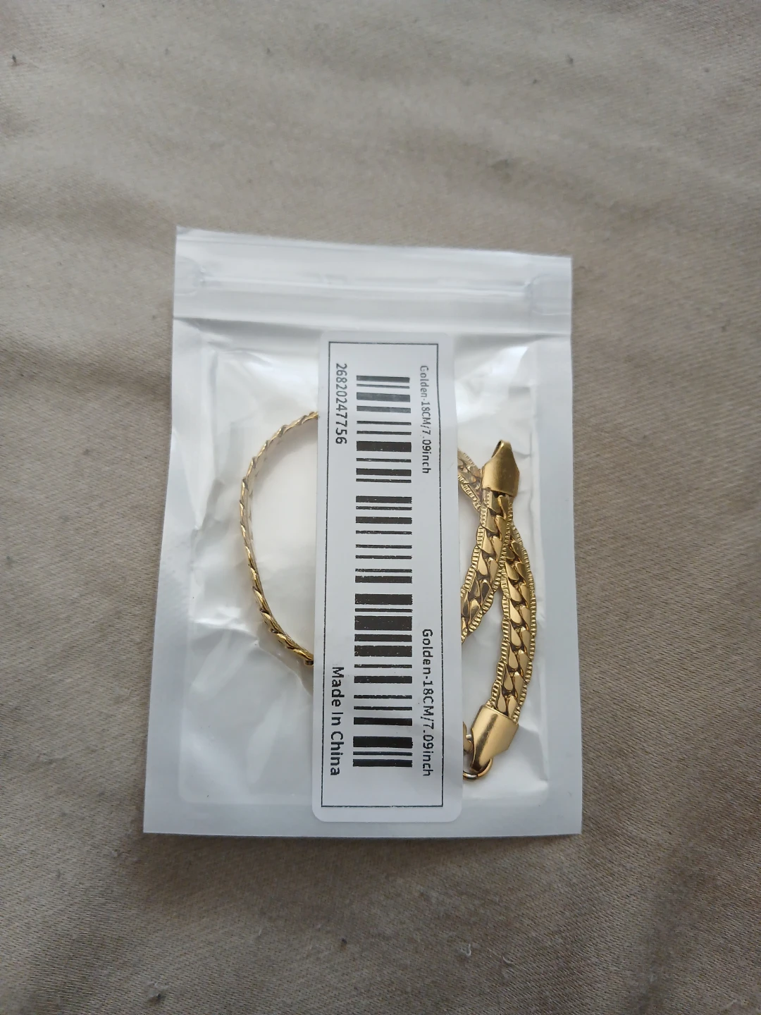 18K Gold Plated 316L Stainless Steel Snake Chain Bracelet - photo 2