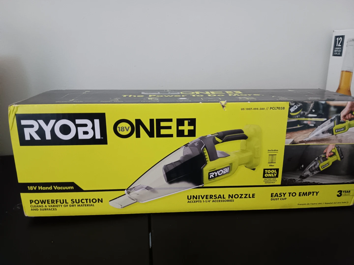 Ryobi ONE+ 18V Cordless Hand Vacuum PCL705B - photo 2
