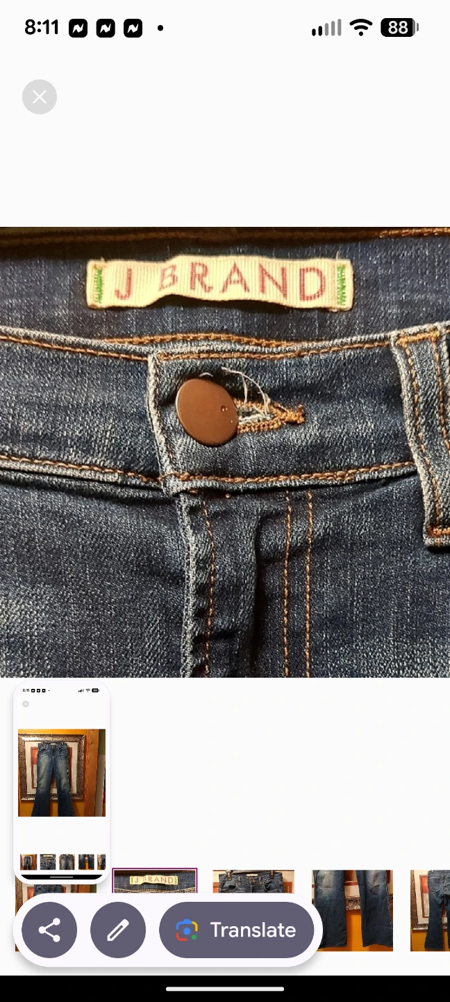 Brand Blue Flare Wide Leg Jeans - photo 2