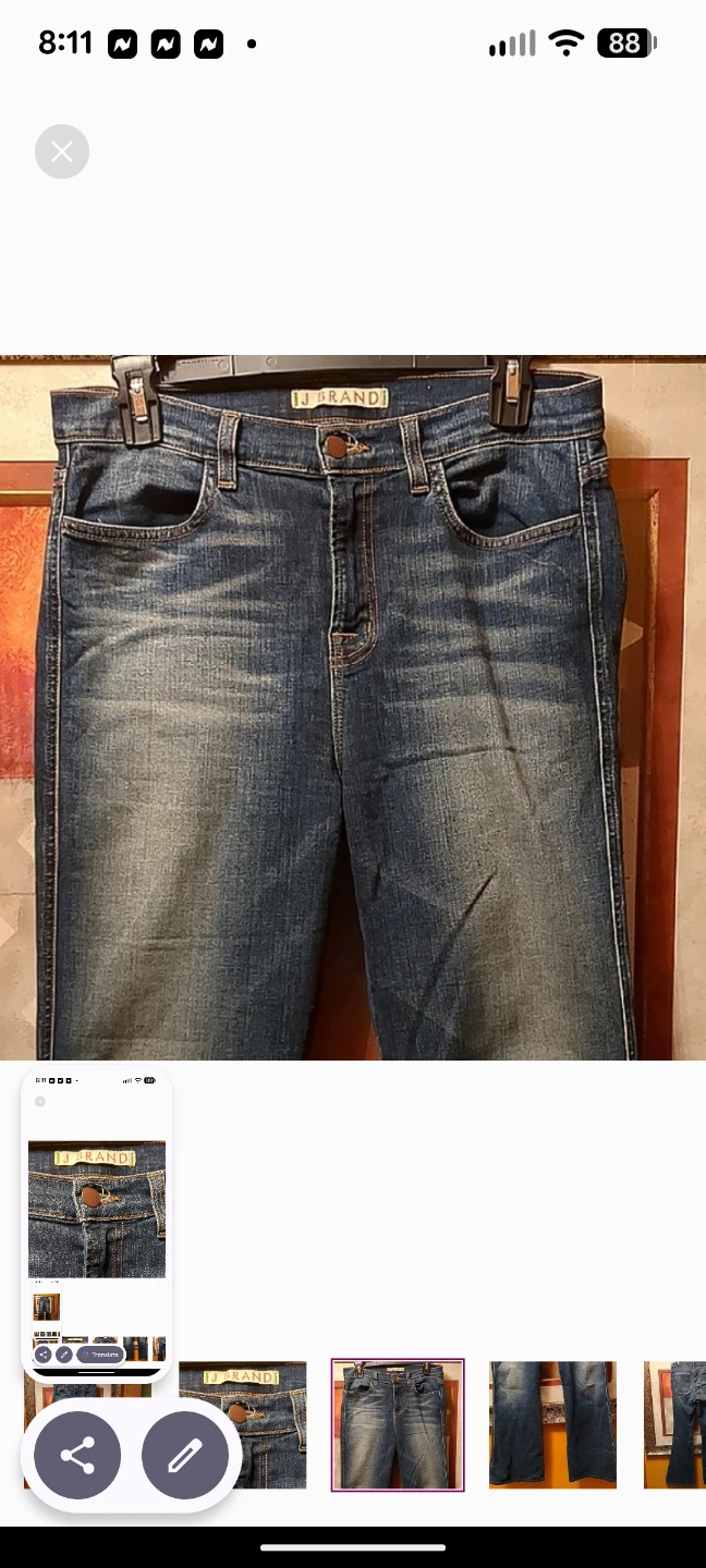 Brand Blue Flare Wide Leg Jeans - photo 3