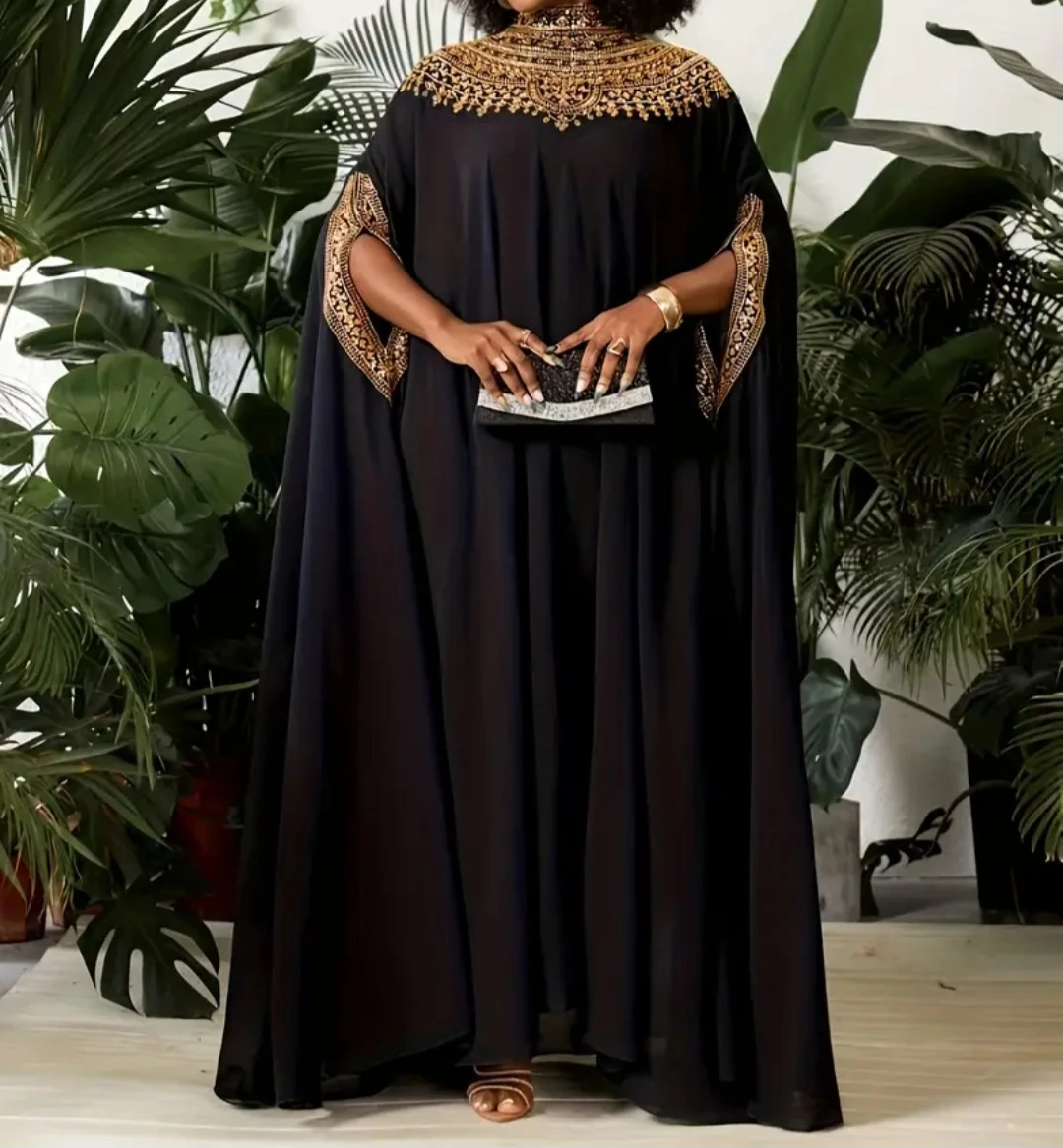 Black Kaftan with Gold Embroidery - photo 3