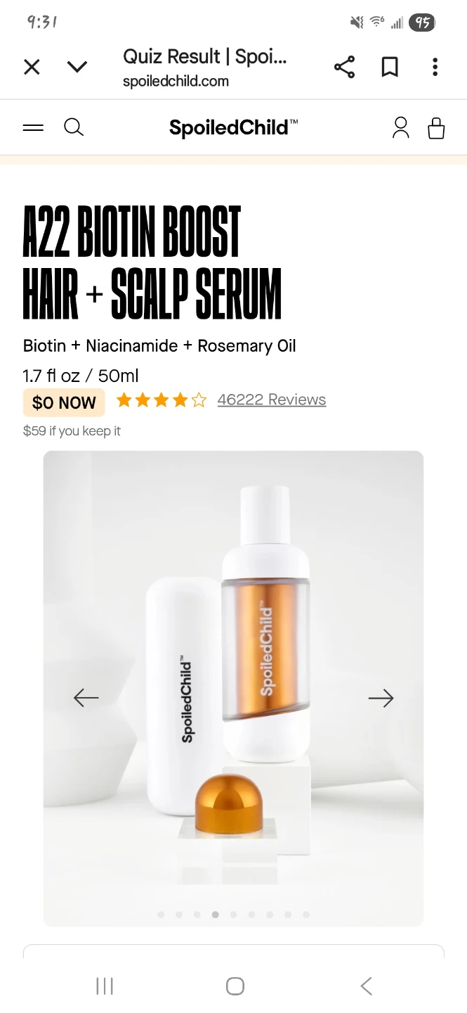 SpoiledChild A22 Biotin Boost Hair + Scalp Serum 1.7 fl oz - photo 3