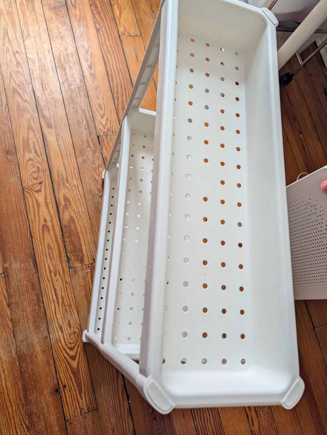 White 3-Tier Rolling Storage Cart - photo 4