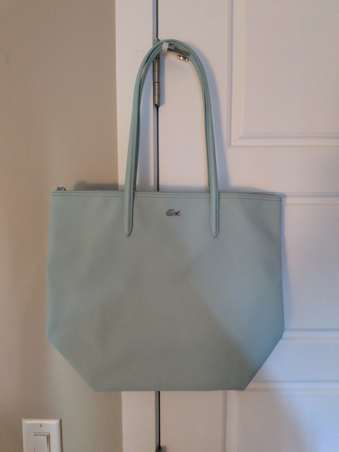 Lacoste Light Blue Tote Bag