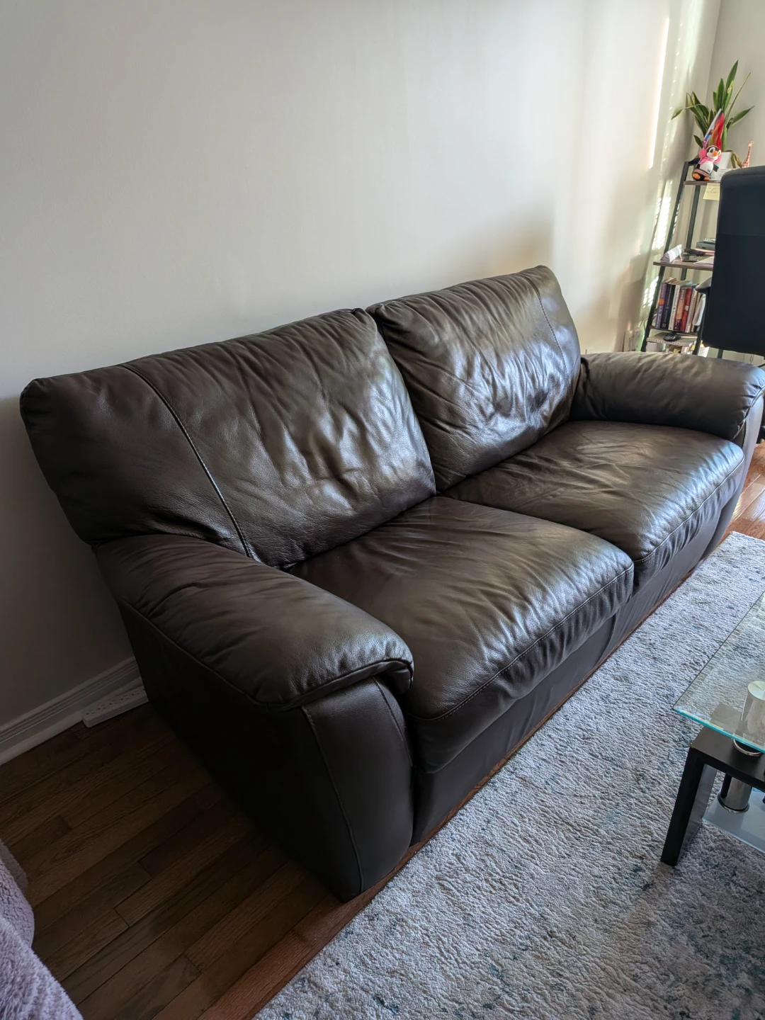 Brown Leather Sofa