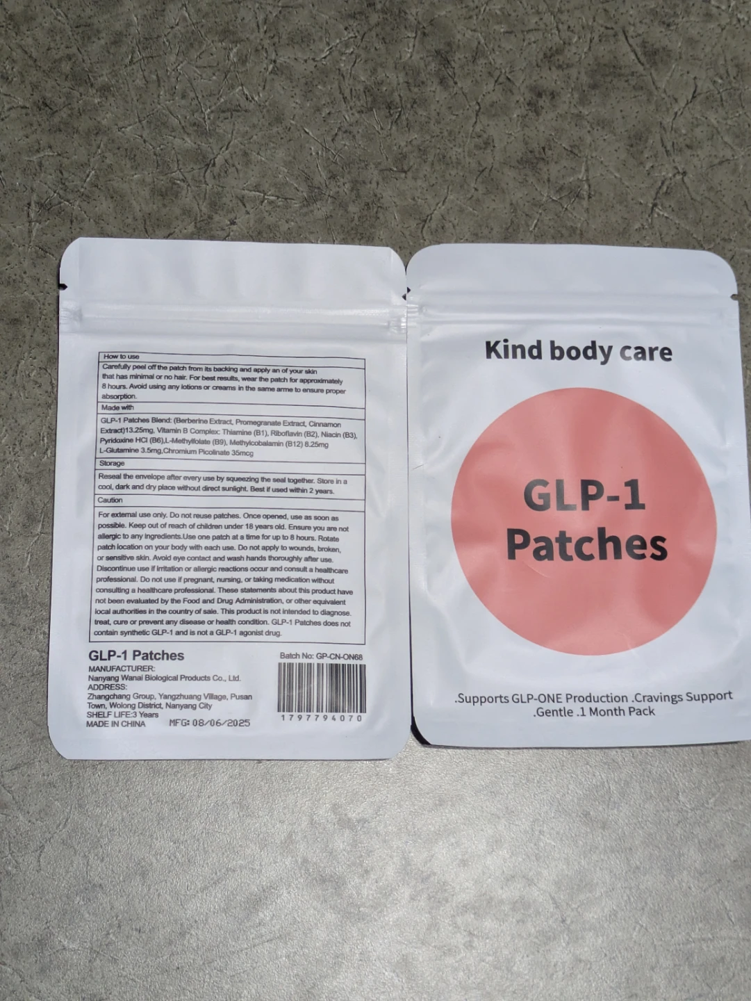 GLP-1 Patches - Kind body care (1 Month Pack)