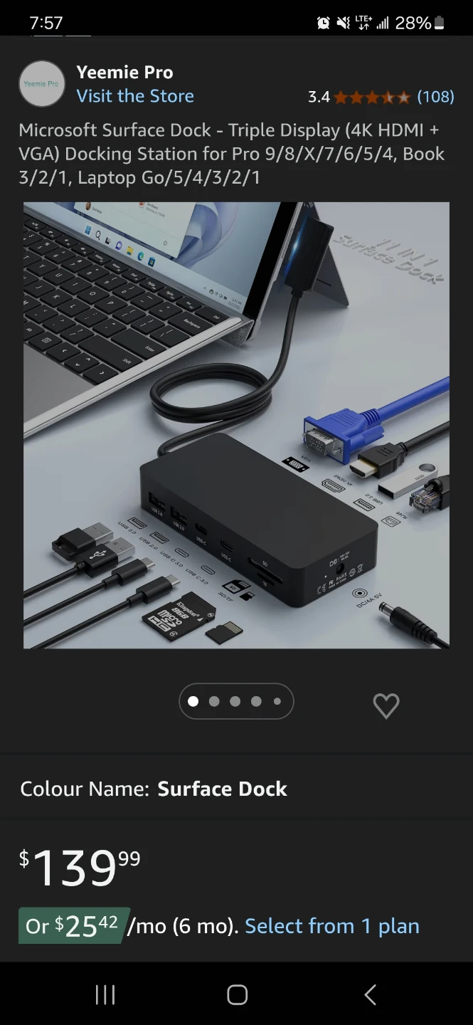 Microsoft Surface Expansion Dock - triple display - photo 2