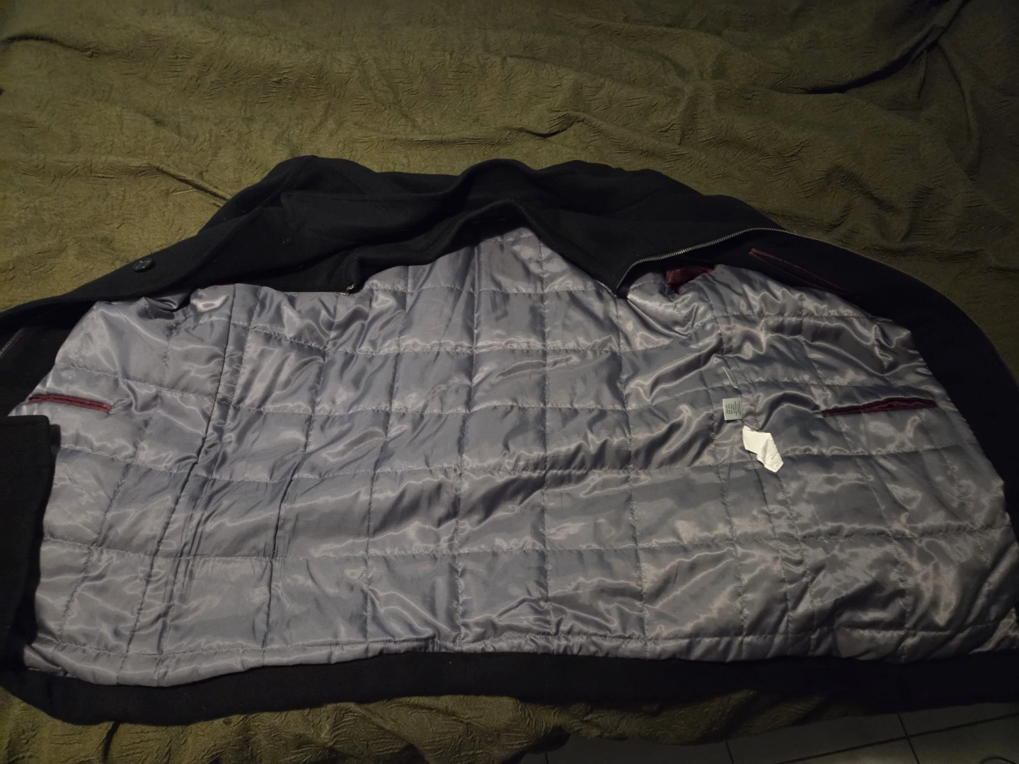 Alfred Sung Black Wool Blend Winter Coat XL - photo 3