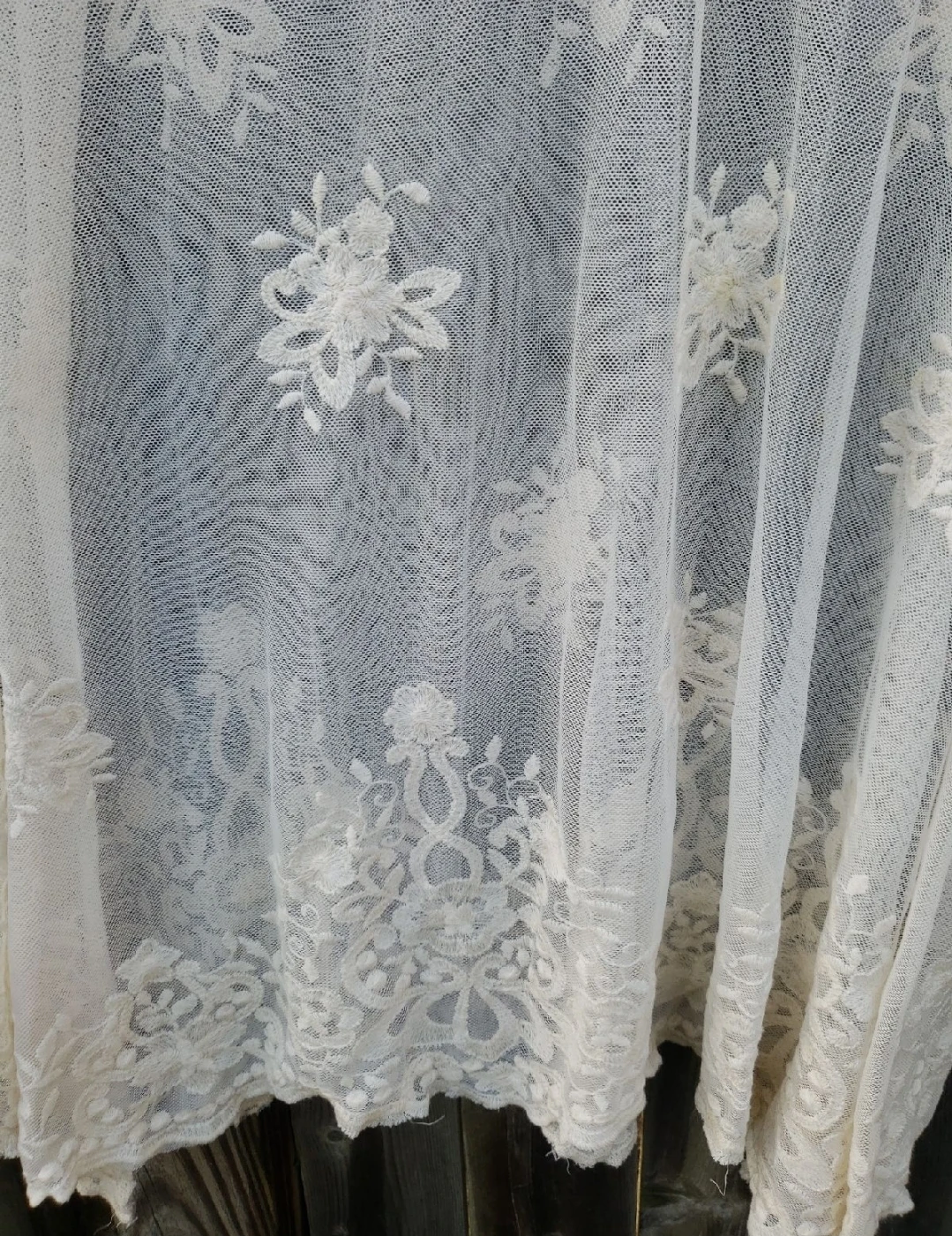 White Lace Long Sleeve Top - photo 2