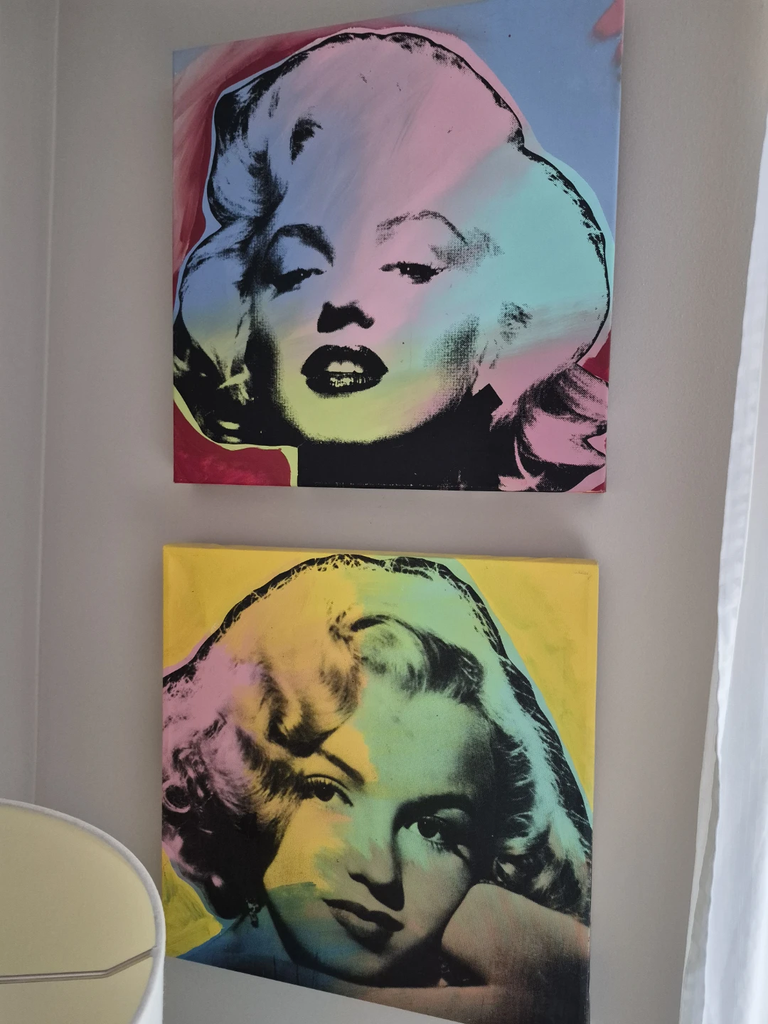 Marilyn Monroe Pop Art Canvas Prints (Set of 2)