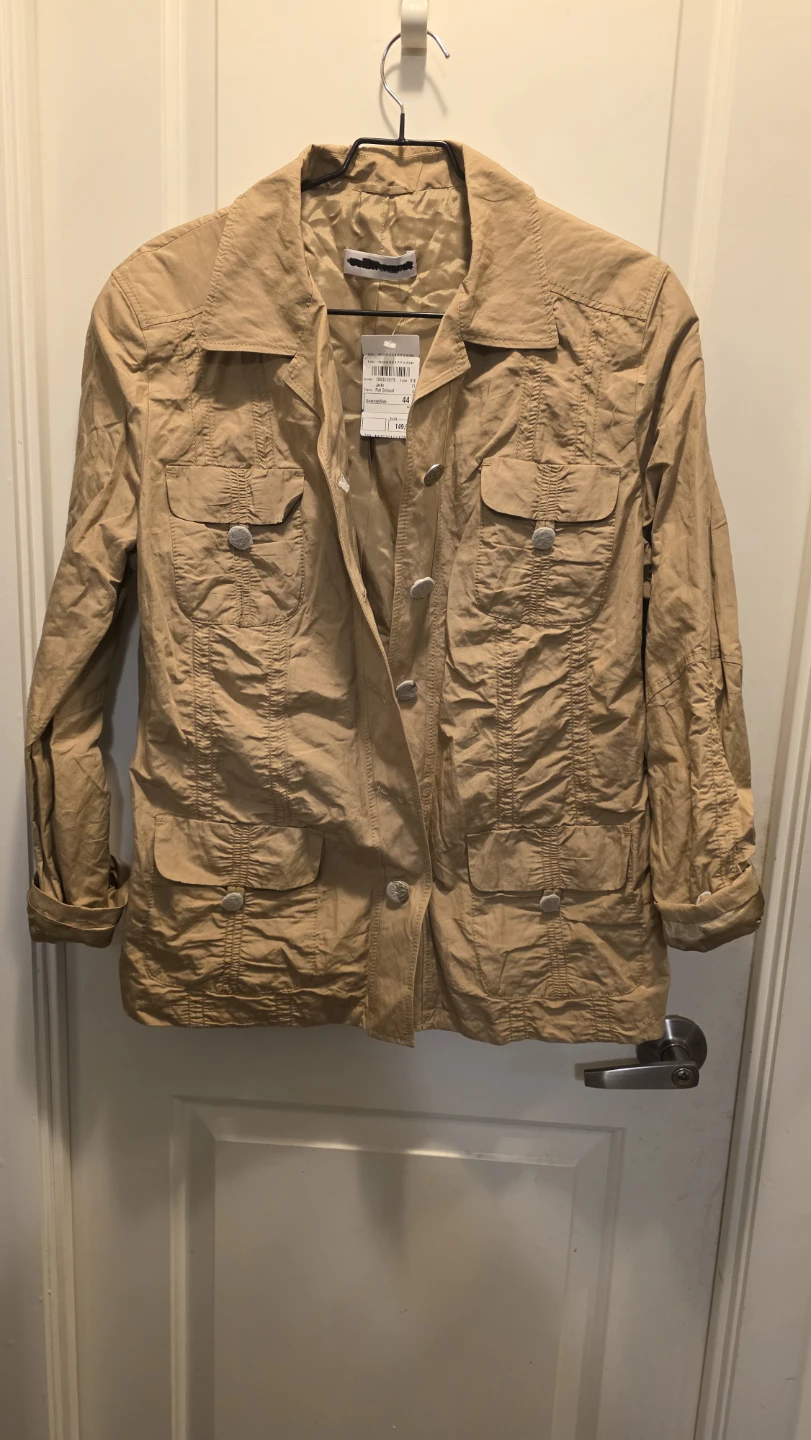 Tan Button-Up Jacket Size 44