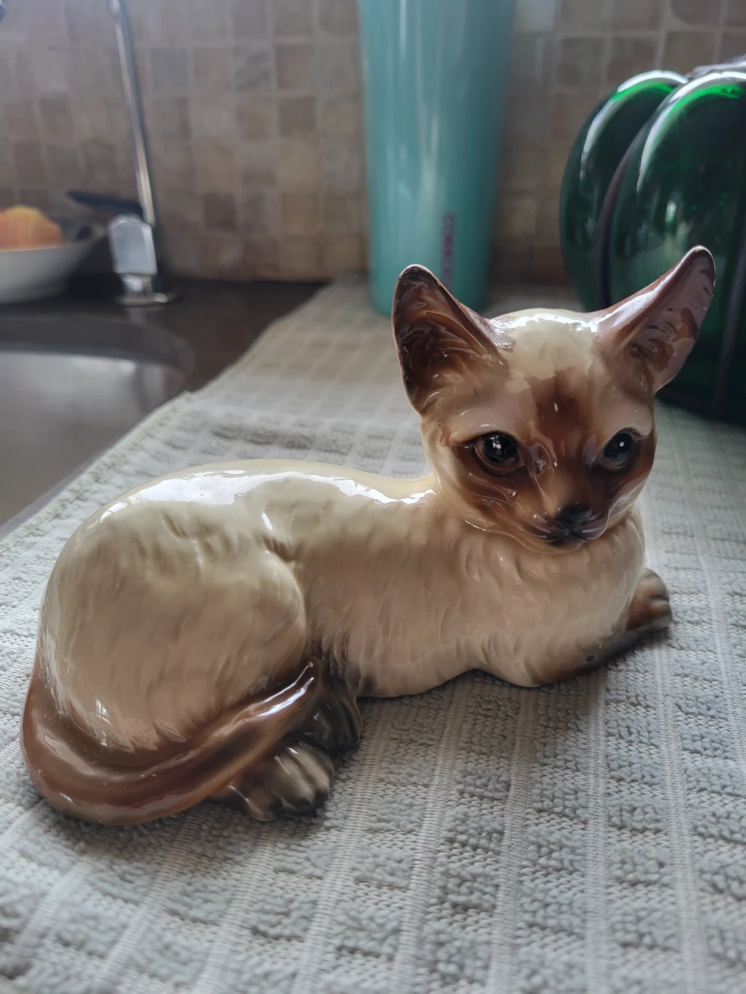 Beautiful Vintage Siamese Cat Figurine. Cat Statues - photo 5